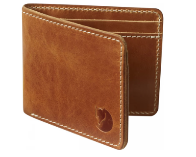 Fjällräven Övik Wallet Leather Cognac