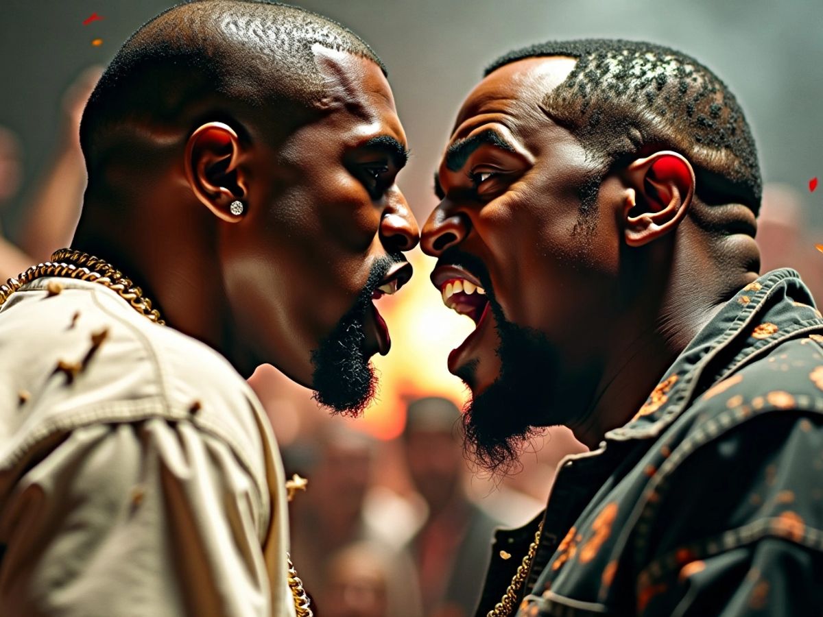Kanye West a Diddy v napjatém konfliktu.